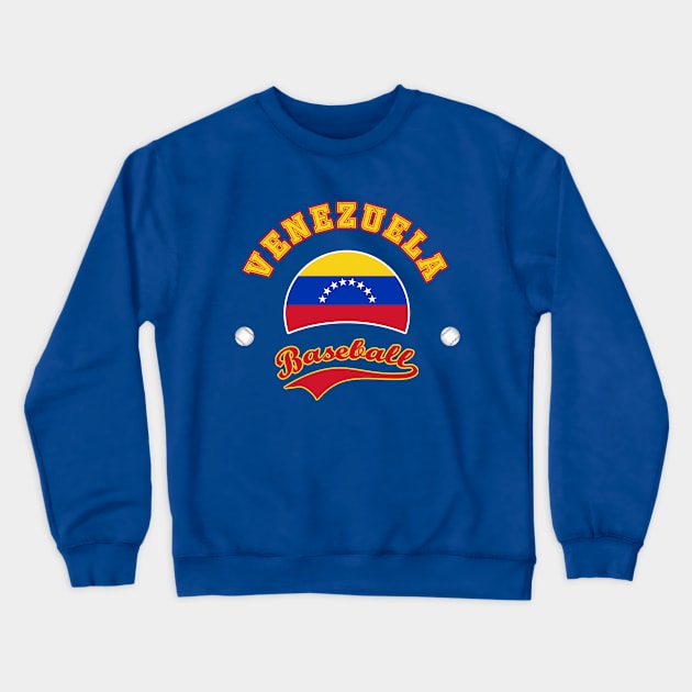 Venezuela Baseball Team Crewneck Sweatshirt by CulturedVisuals